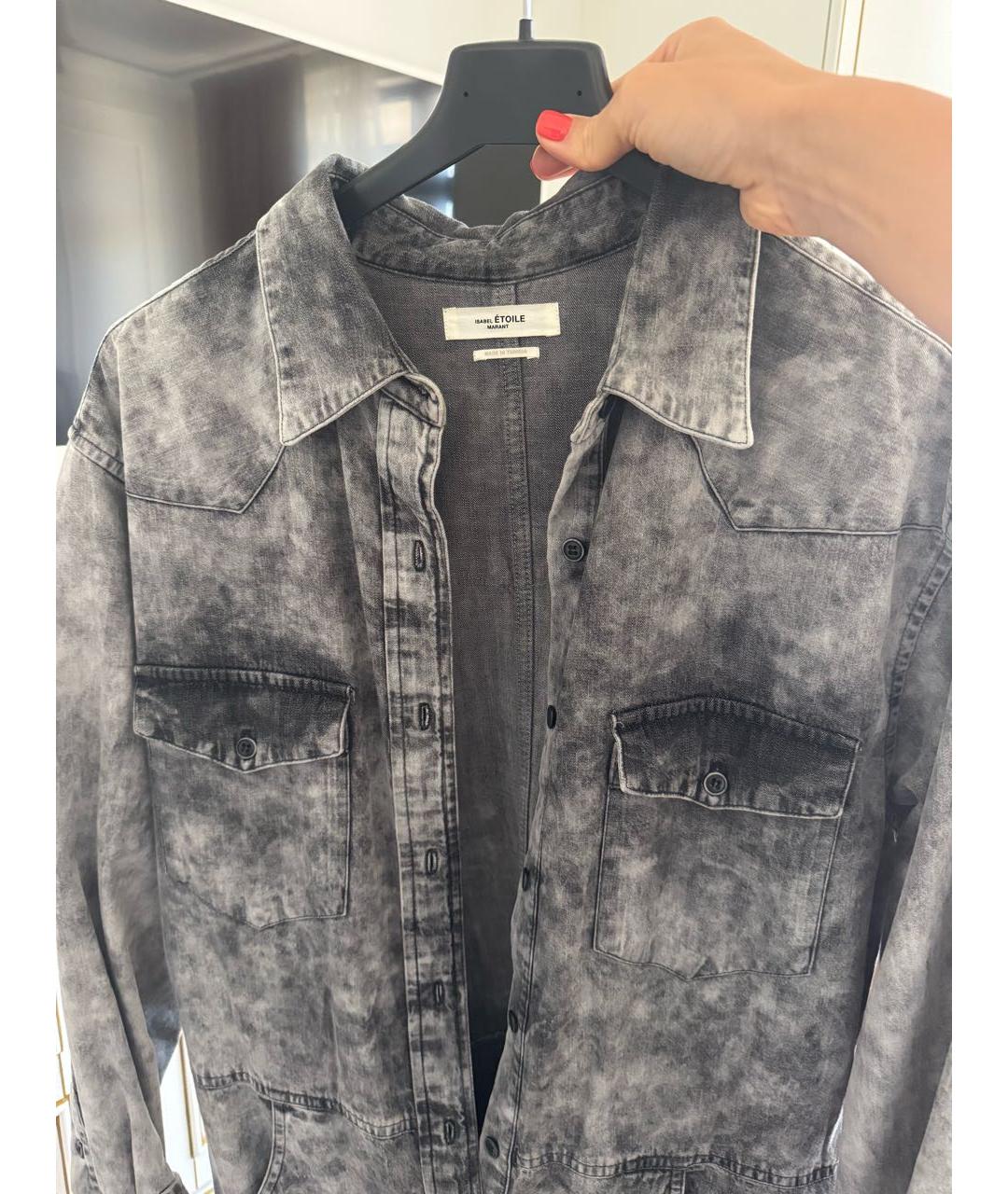 ISABEL MARANT ETOILE Серый хлопковый комбинезон, фото 3