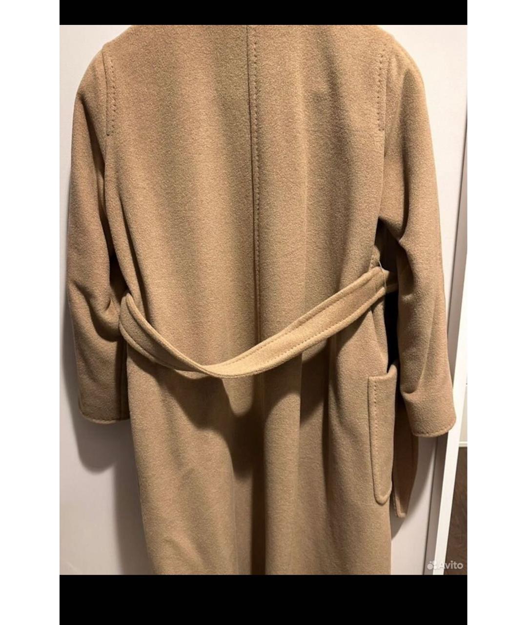 MAX MARA Бежевое шерстяное пальто, фото 5