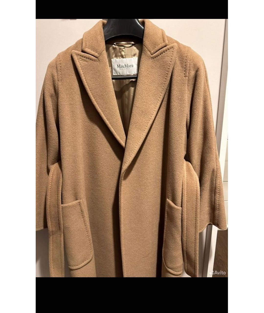 MAX MARA Бежевое шерстяное пальто, фото 6