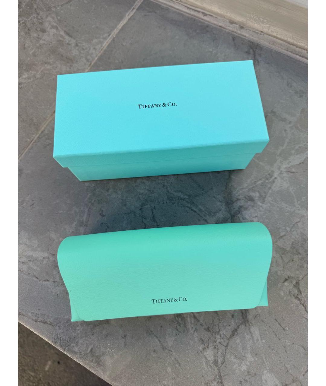 TIFFANY&CO Желтые металлические солнцезащитные очки, фото 4