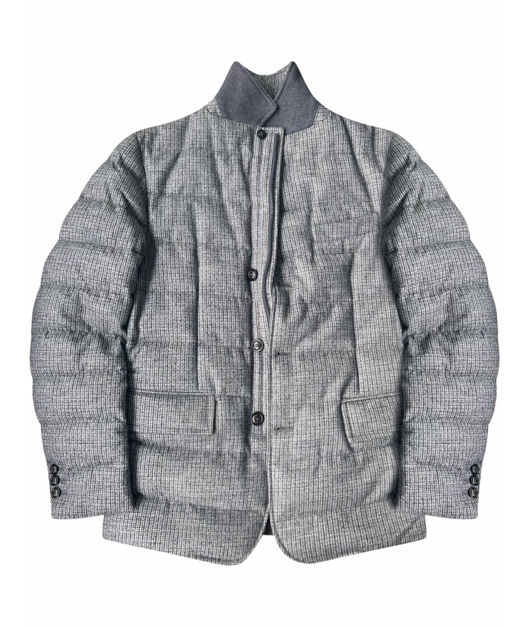 MONCLER Серый пуховик, фото 1