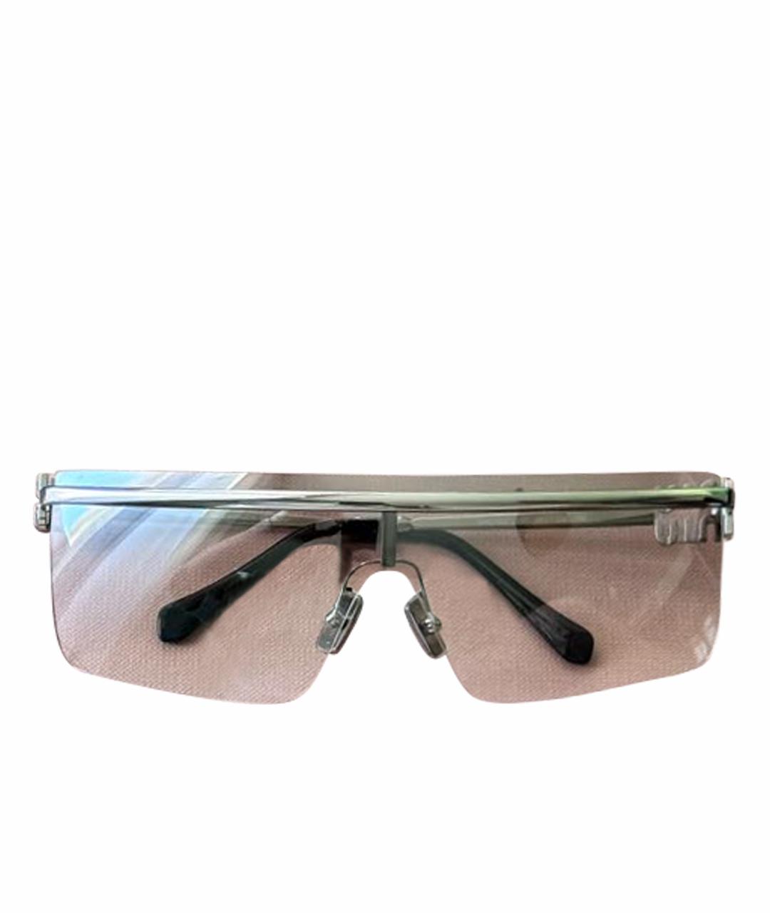 MIU MIU Серебряные металлические солнцезащитные очки, фото 1