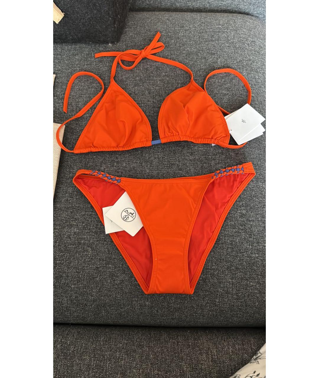 HERMES Оранжевый купальник, фото 9