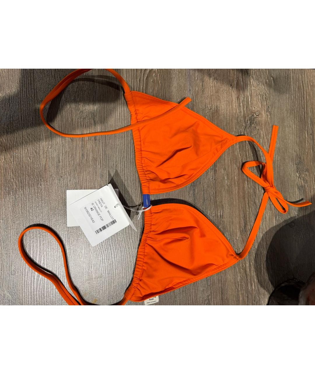HERMES Оранжевый купальник, фото 2