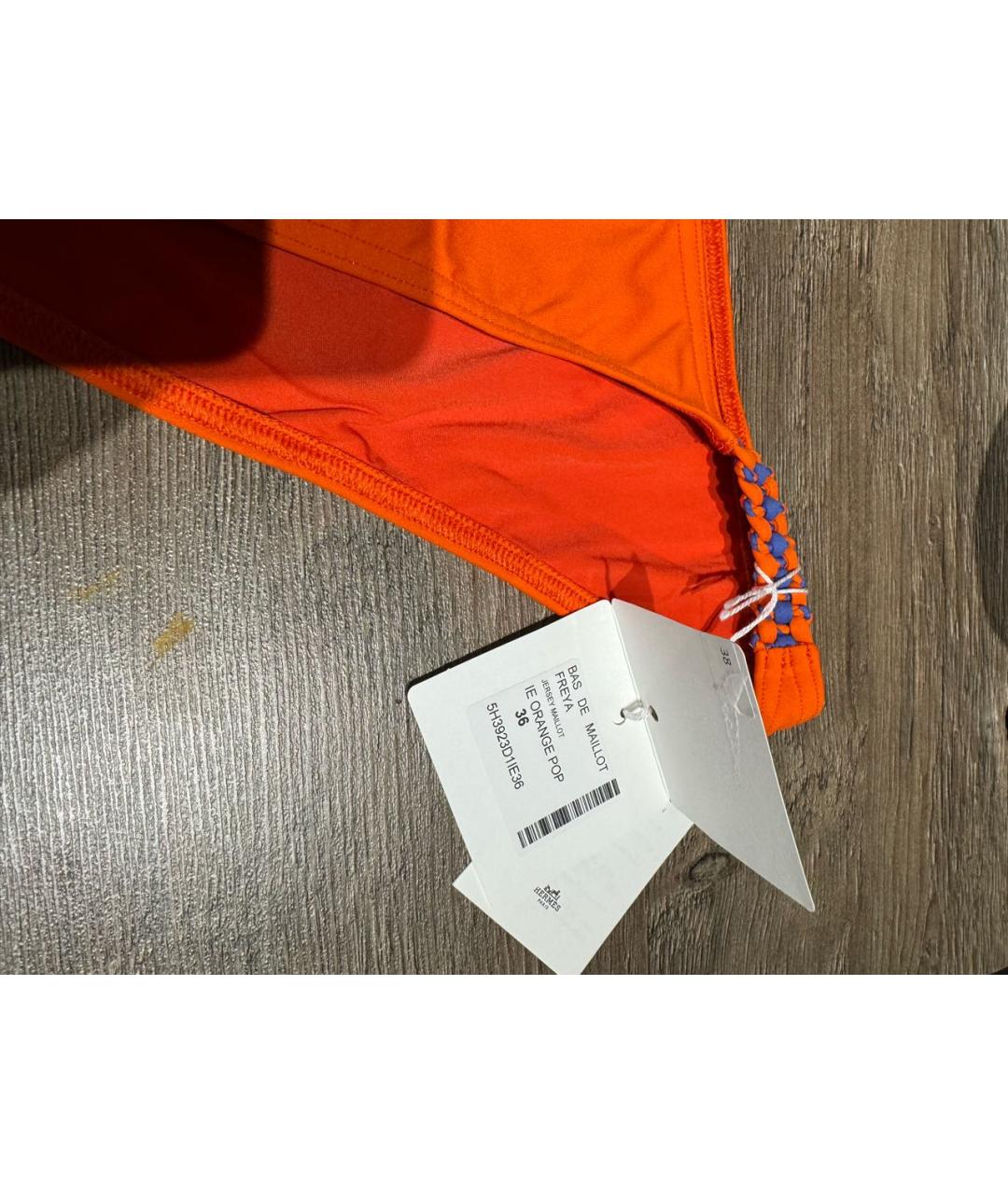 HERMES Оранжевый купальник, фото 5