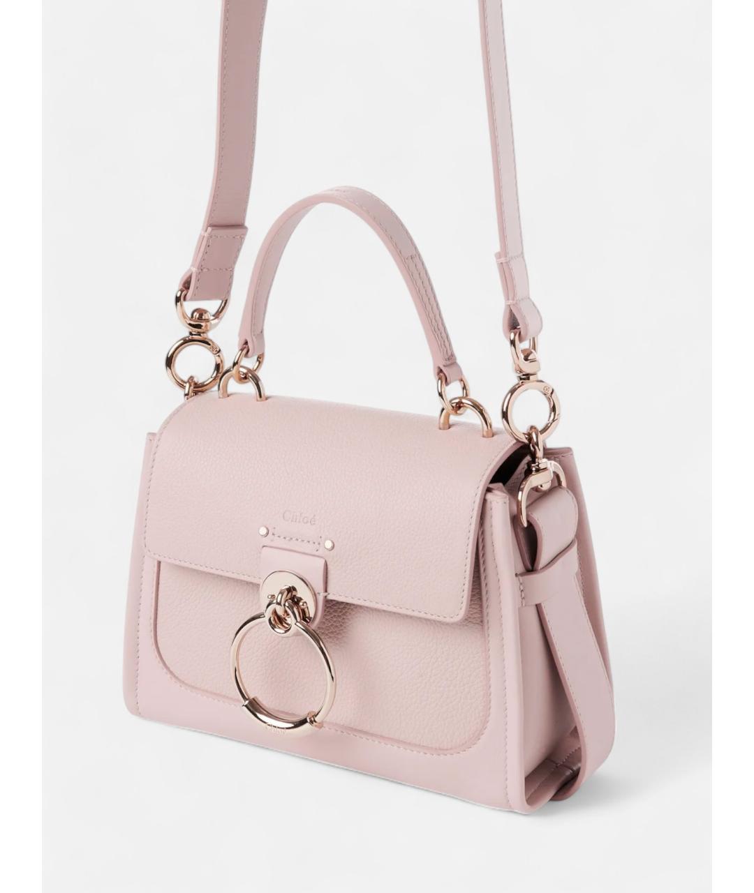 CHLOE Розовая кожаная сумка тоут, фото 2