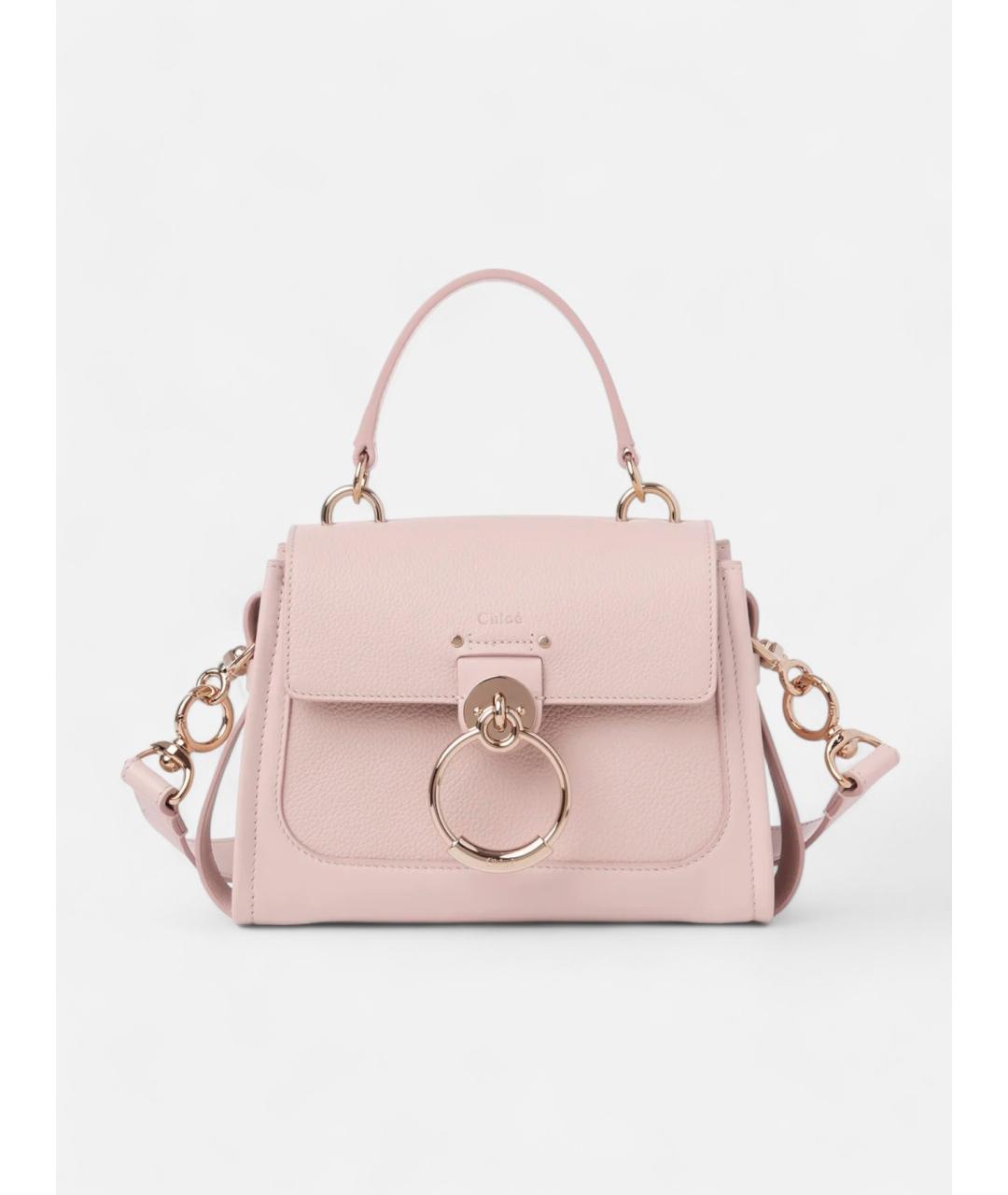 CHLOE Розовая кожаная сумка тоут, фото 5