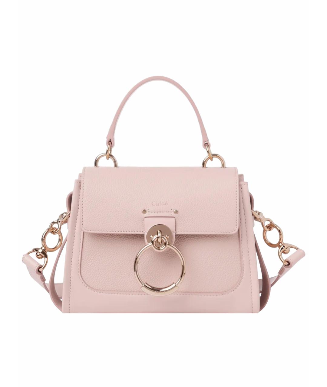 CHLOE Розовая кожаная сумка тоут, фото 1