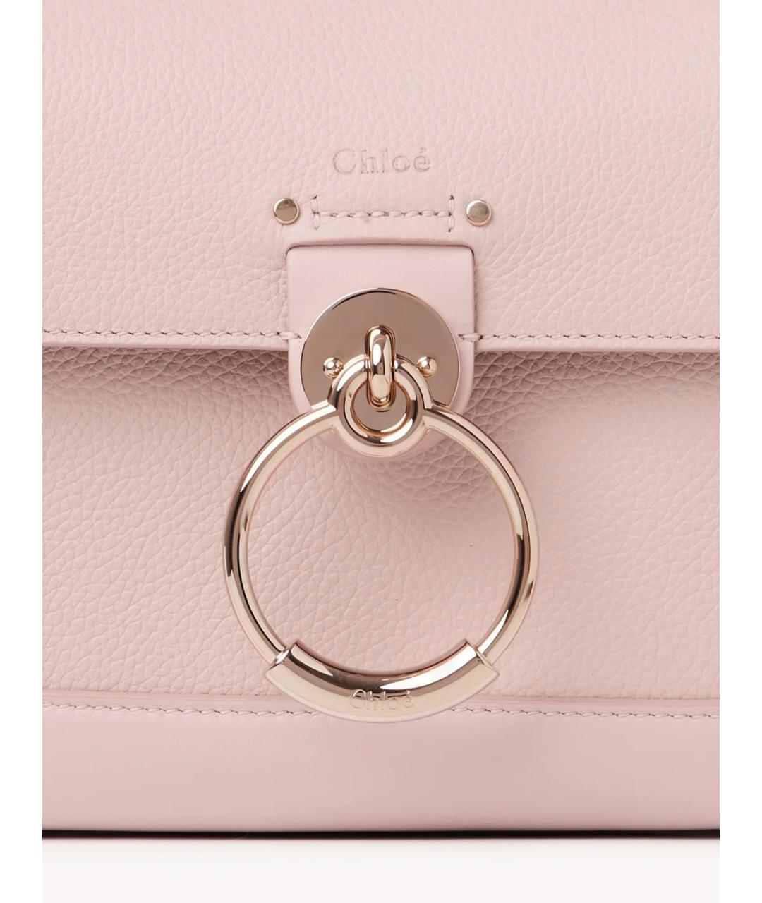 CHLOE Розовая кожаная сумка тоут, фото 3