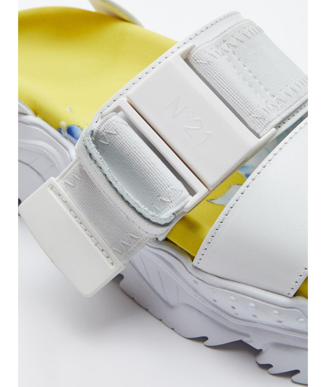 NO. 21 Белые резиновые сандалии, фото 4