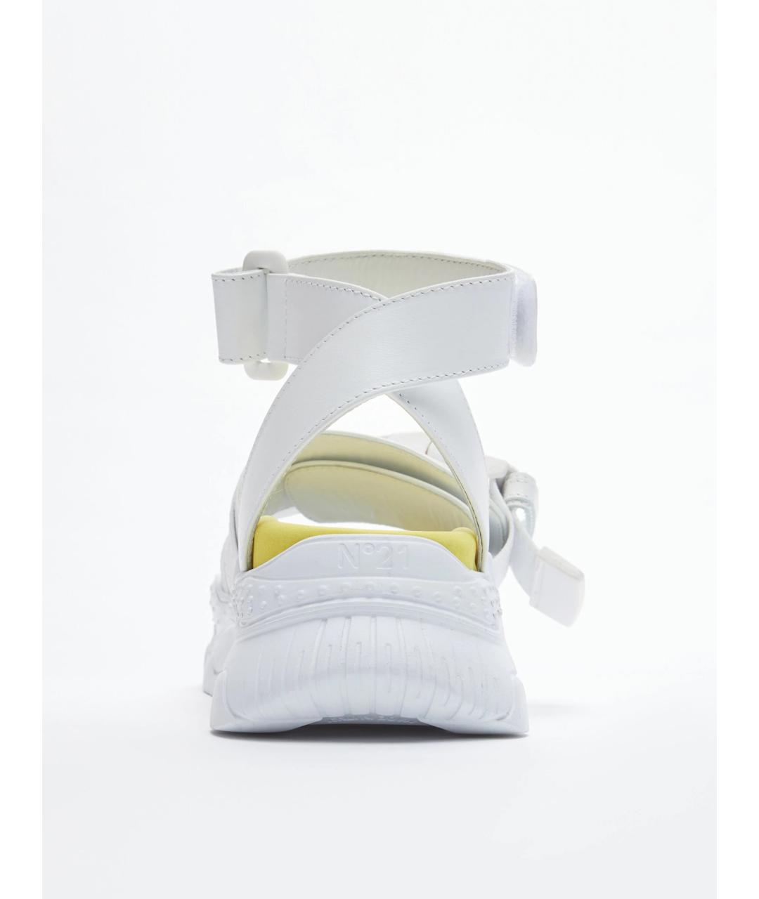 NO. 21 Белые резиновые сандалии, фото 5