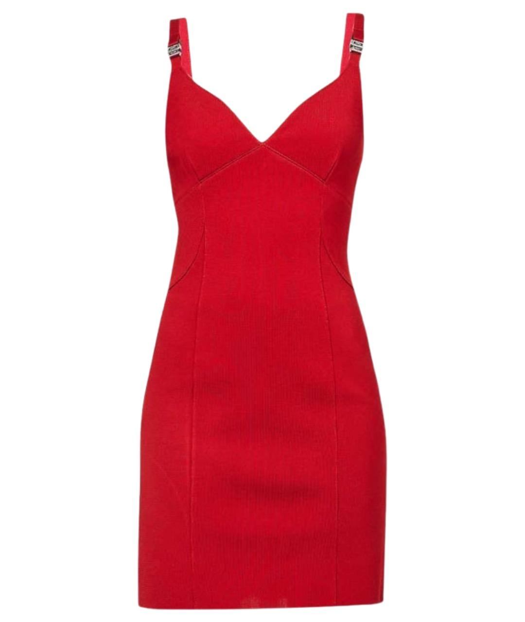 GIVENCHY Красное вискозное коктейльное платье, фото 1