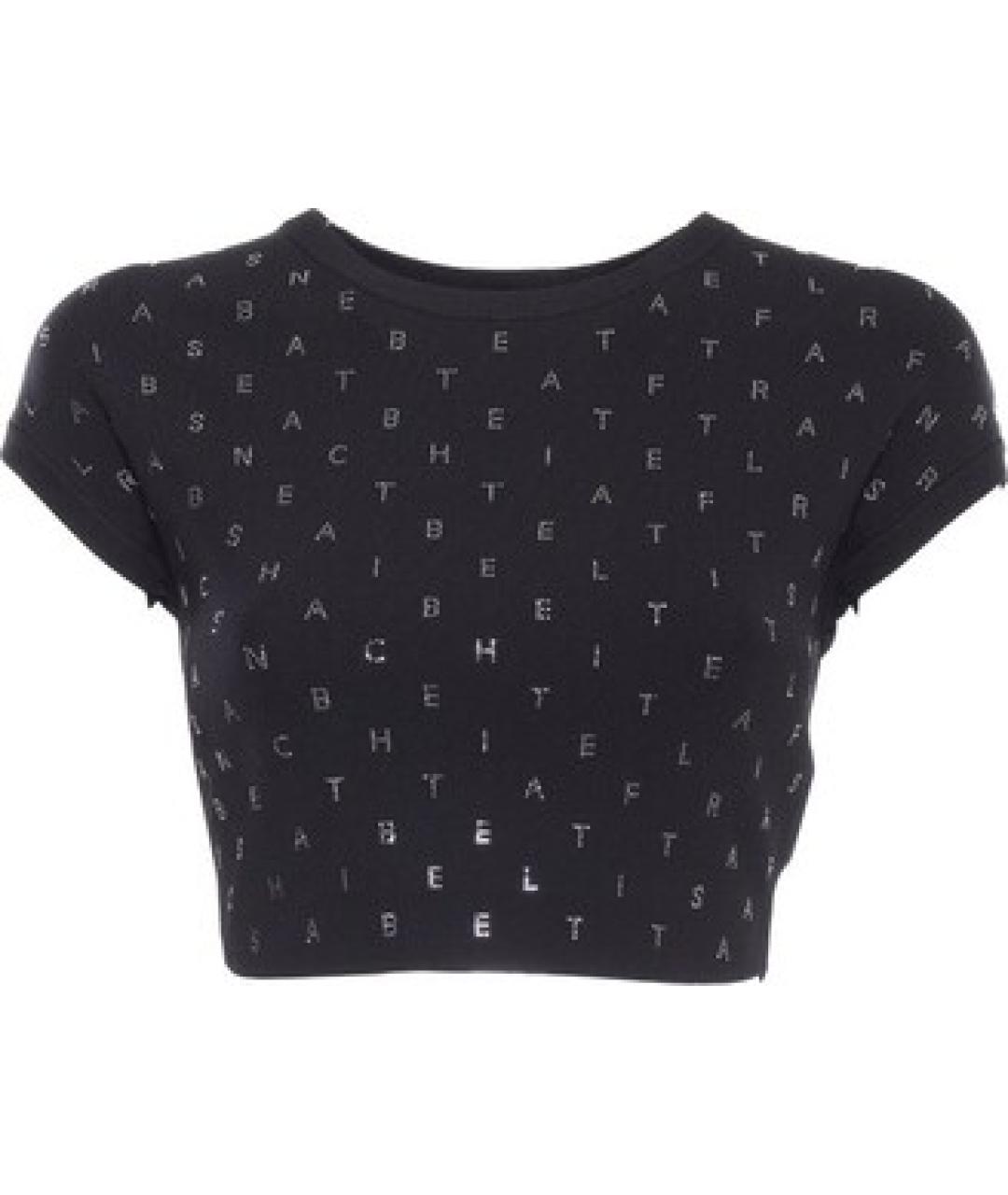 ELISABETTA FRANCHI Черный вискозный джемпер / свитер, фото 1