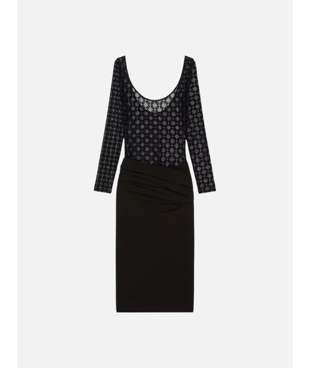 GIVENCHY Черное вискозное коктейльное платье, фото 5