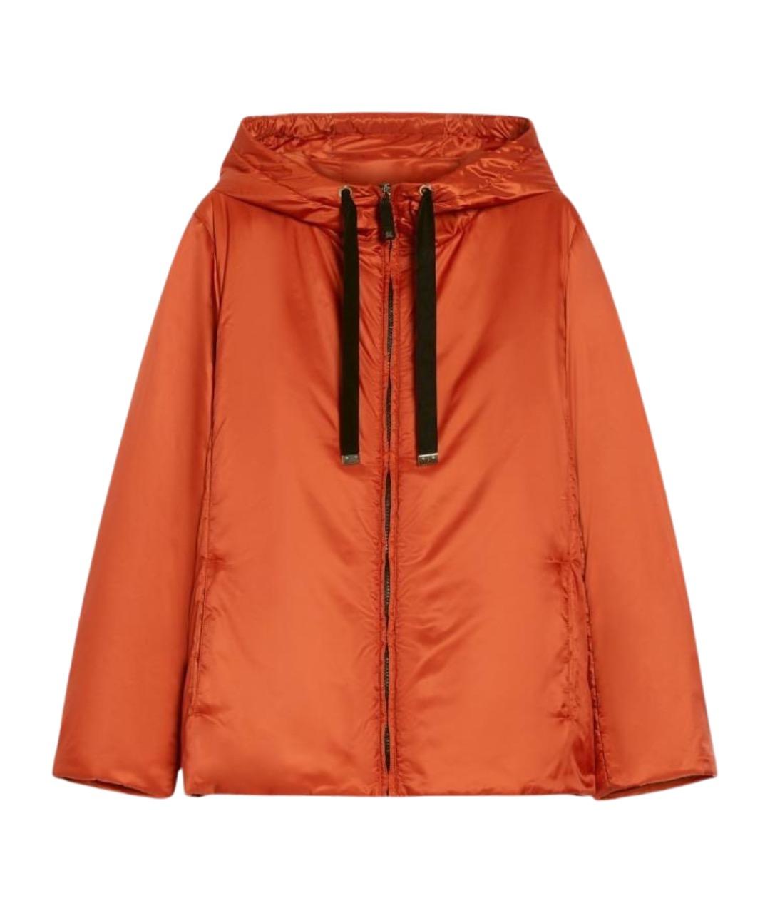 'S MAX MARA Оранжевый полиэстеровый пуховик, фото 1