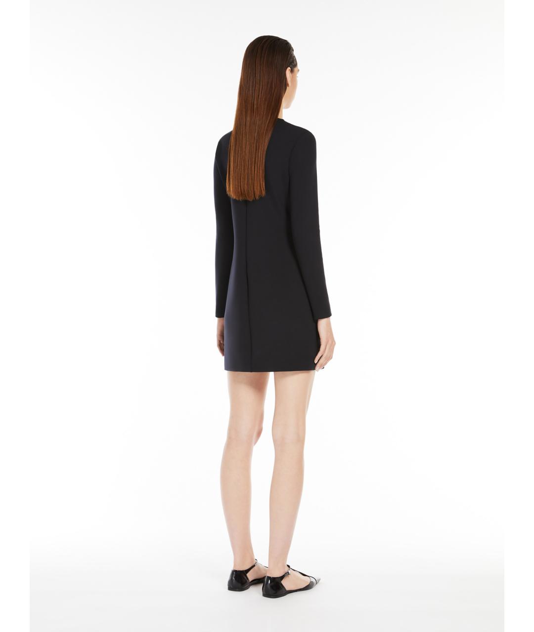 MAX MARA Черное полиамидовое повседневное платье, фото 4