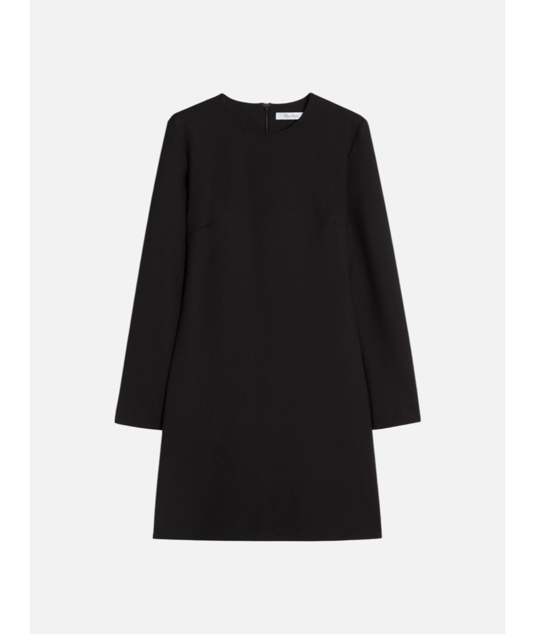 MAX MARA Черное полиамидовое повседневное платье, фото 5