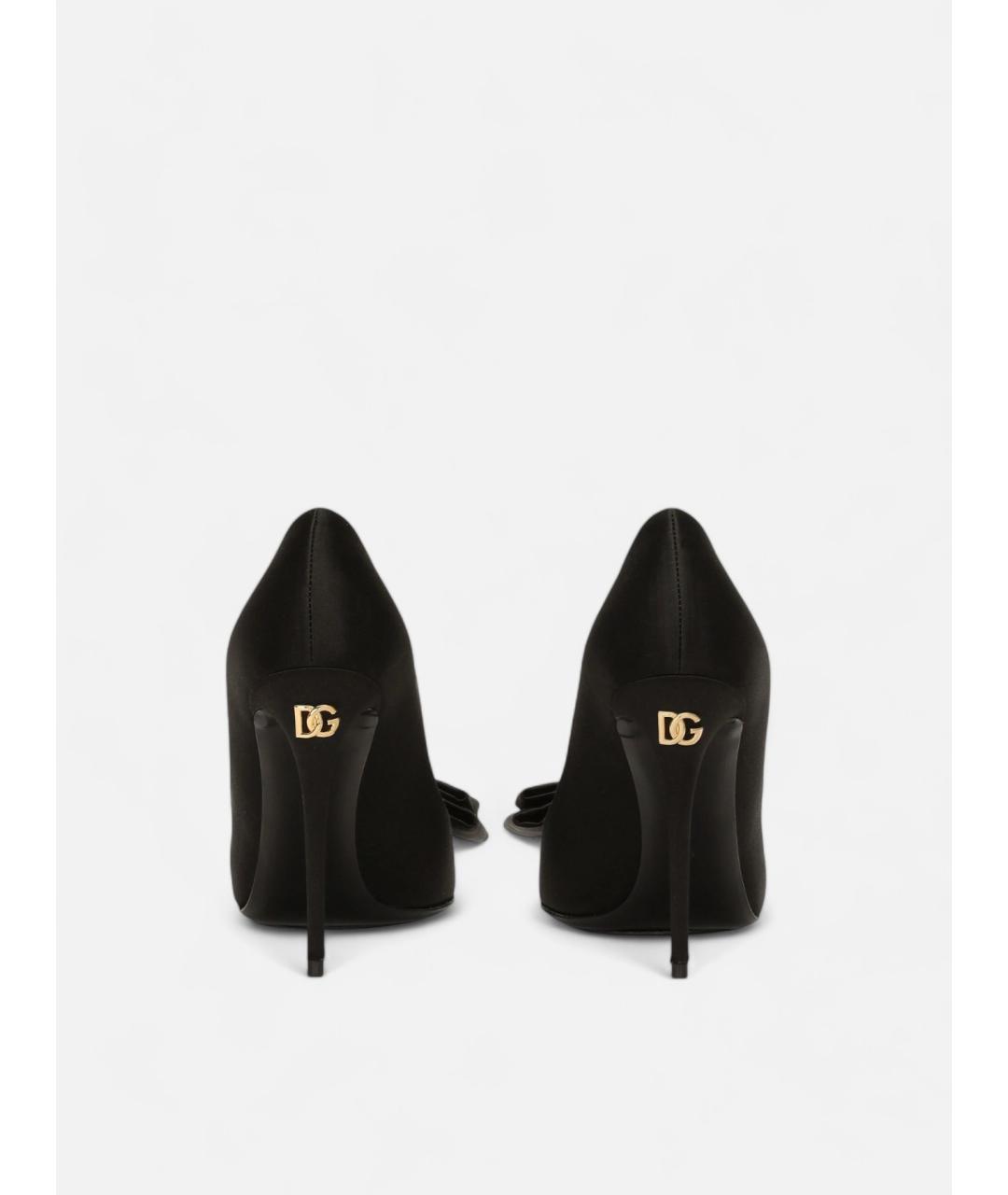 DOLCE&GABBANA Черные текстильные туфли, фото 3