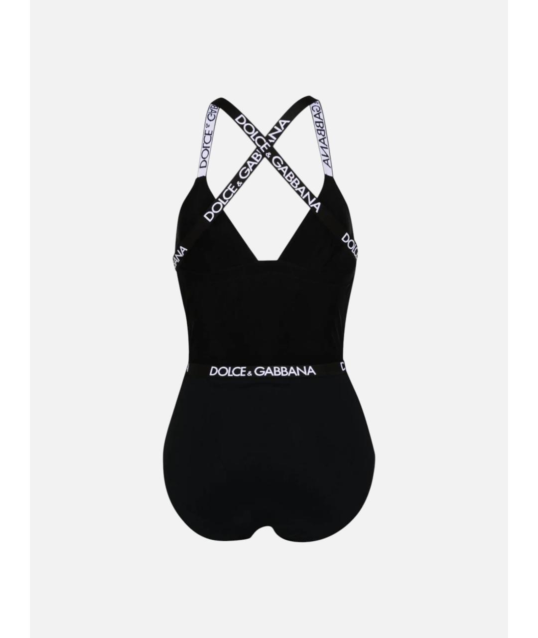 DOLCE&GABBANA Черный полиамидовый купальник, фото 2