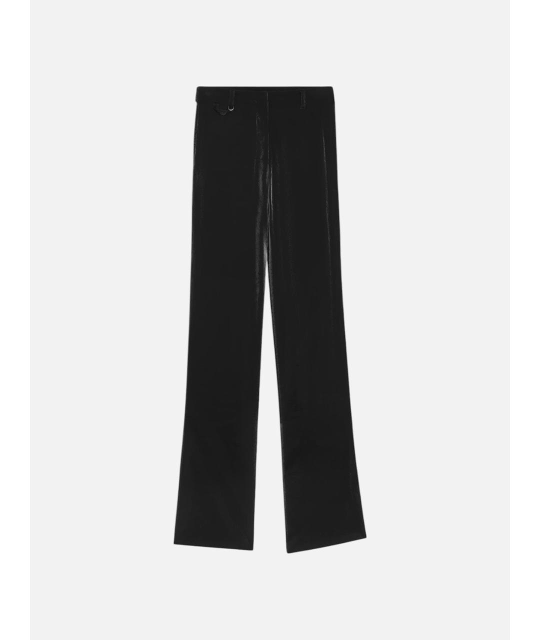 JACQUEMUS Черные вискозные брюки широкие, фото 5