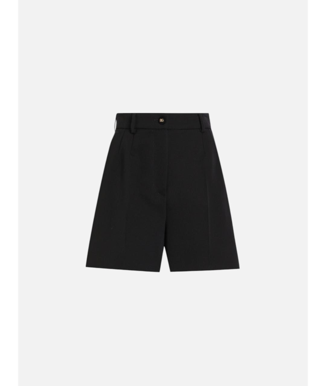 DOLCE&GABBANA Черные шерстяные шорты, фото 5