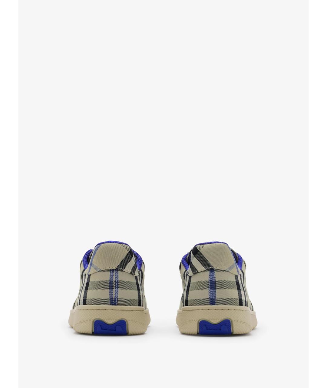 BURBERRY Бежевые текстильные кеды, фото 4
