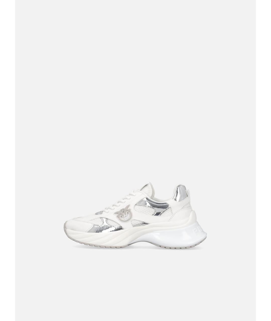 PINKO Белые текстильные кроссовки, фото 5