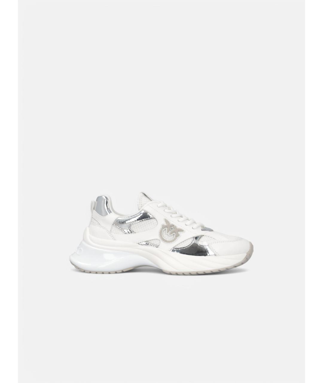 PINKO Белые текстильные кроссовки, фото 9