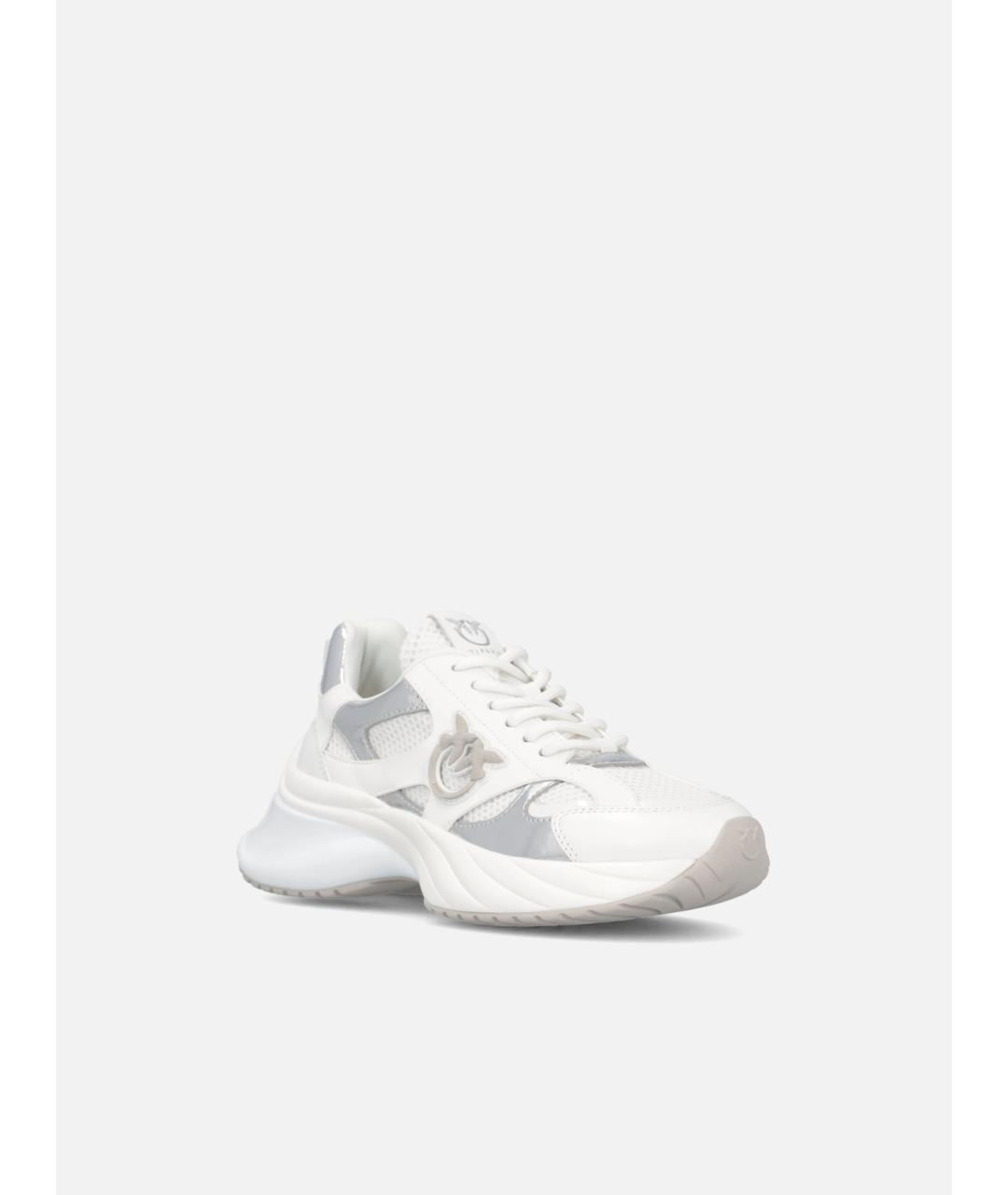 PINKO Белые текстильные кроссовки, фото 2