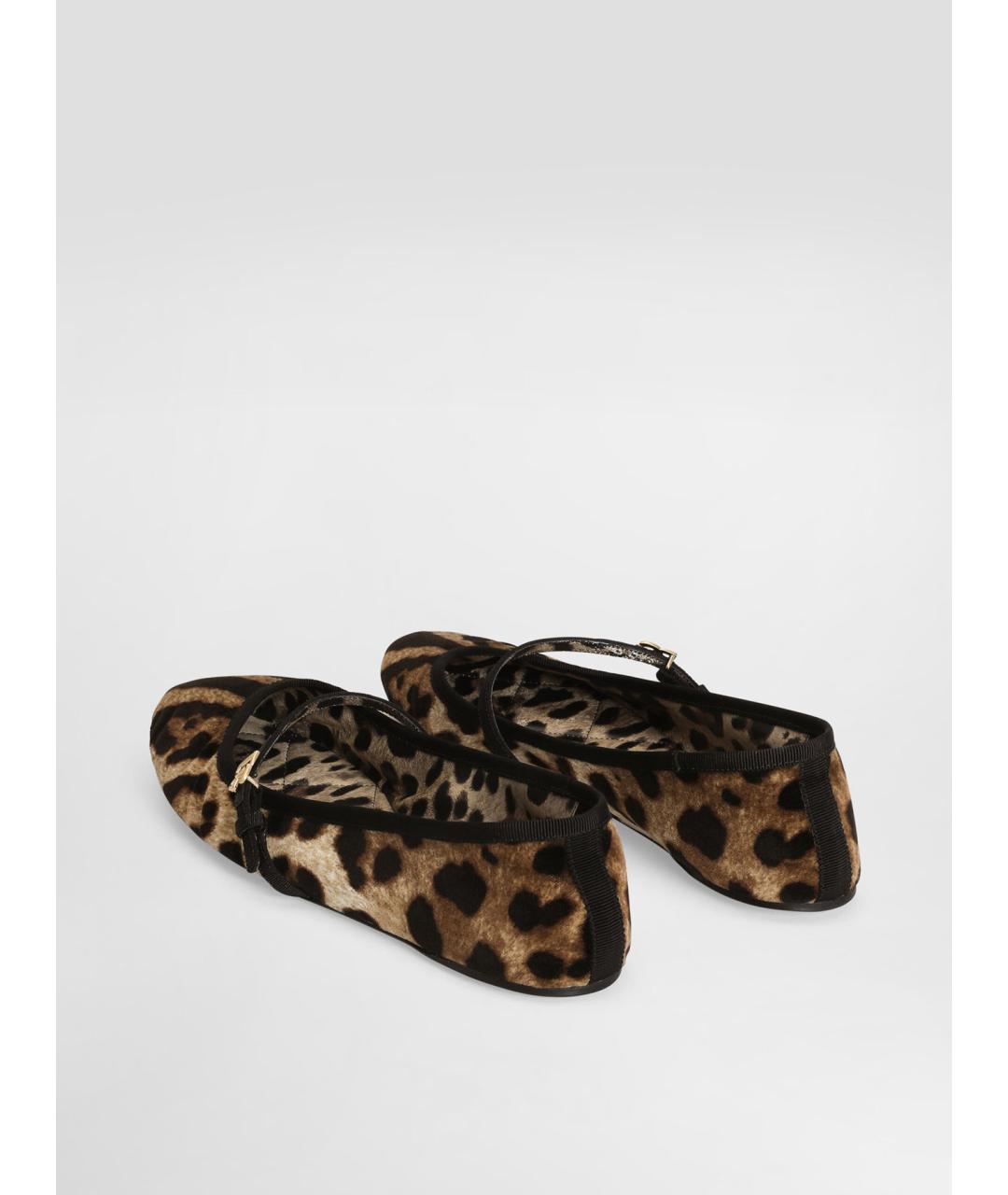 DOLCE&GABBANA Мульти бархатные балетки, фото 4