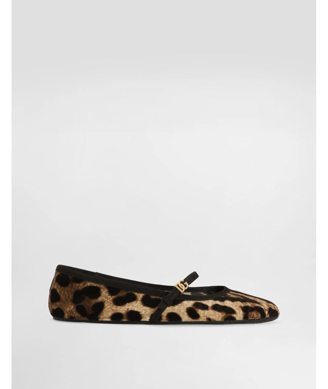 DOLCE&GABBANA Мульти бархатные балетки, фото 5