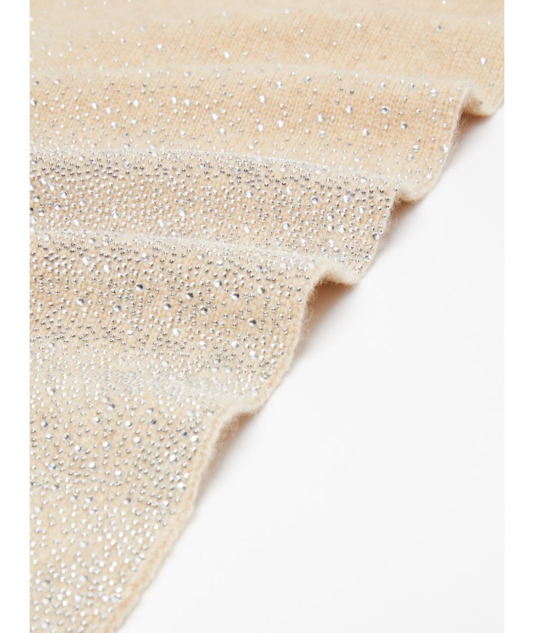 MAX MARA Бежевый кашемировый шарф, фото 3