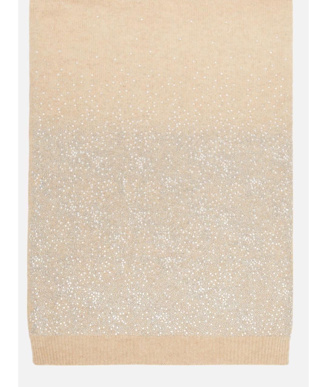 MAX MARA Бежевый кашемировый шарф, фото 1