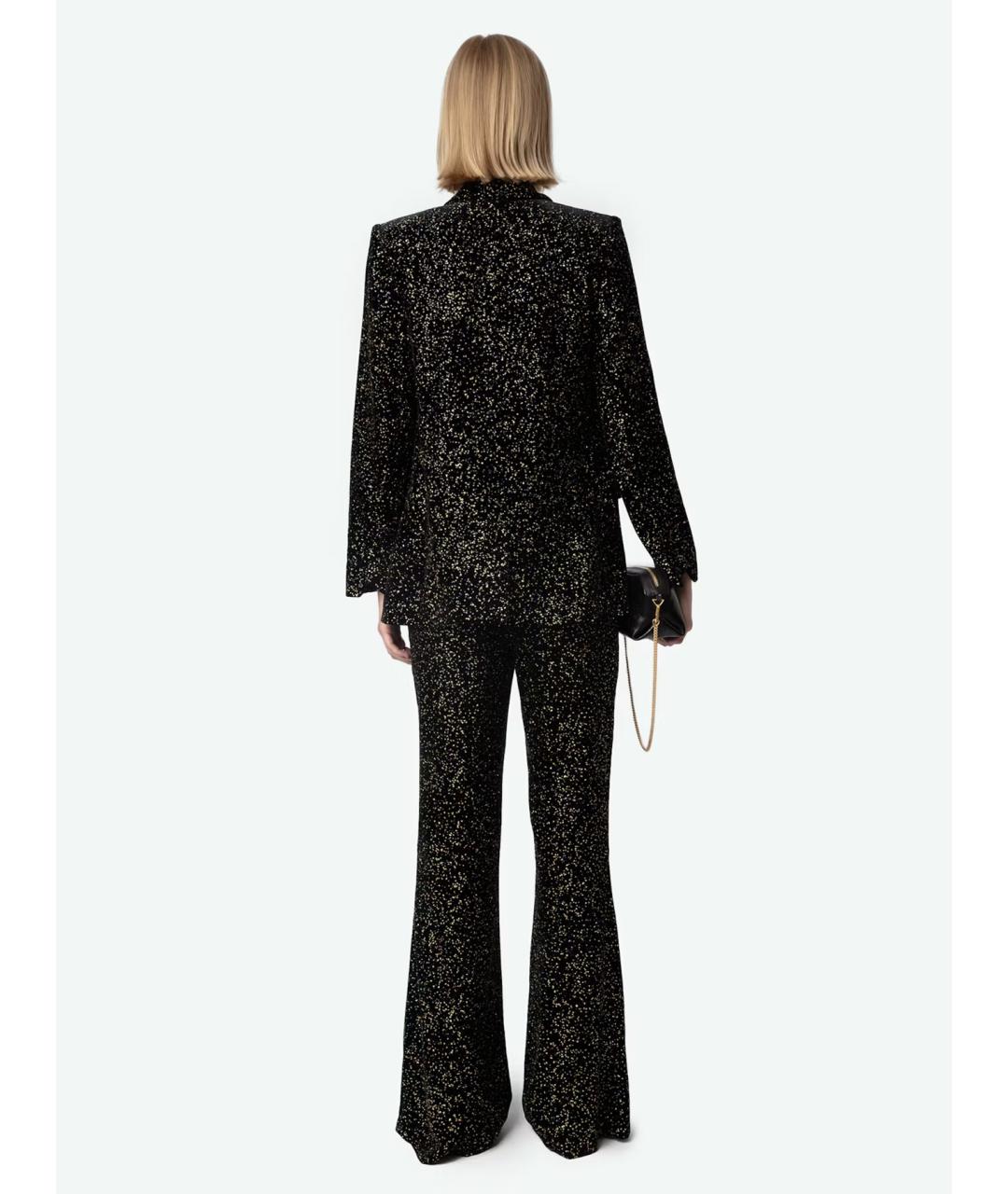 ZADIG & VOLTAIRE Черные вискозные брюки широкие, фото 3