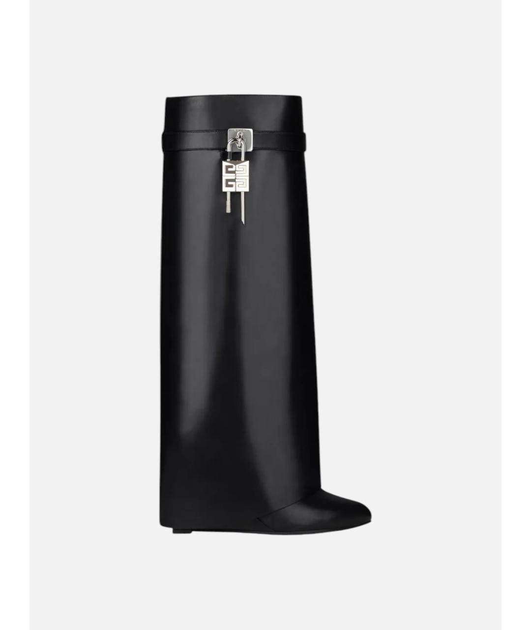 GIVENCHY Черные кожаные сапоги, фото 4