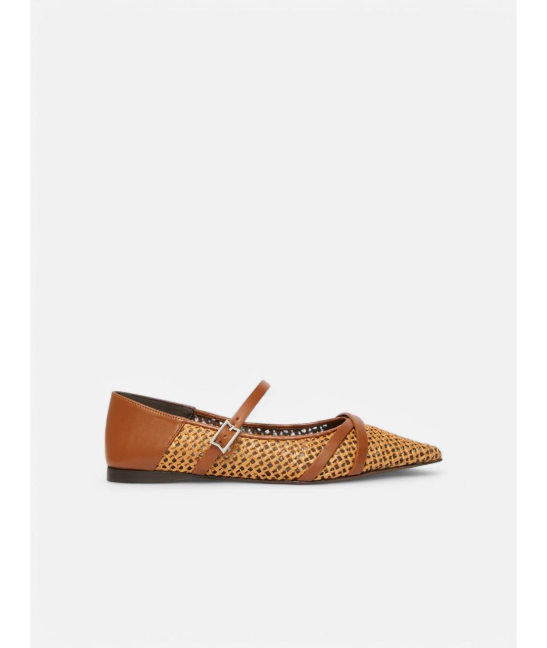 MAX MARA Бежевые балетки, фото 6