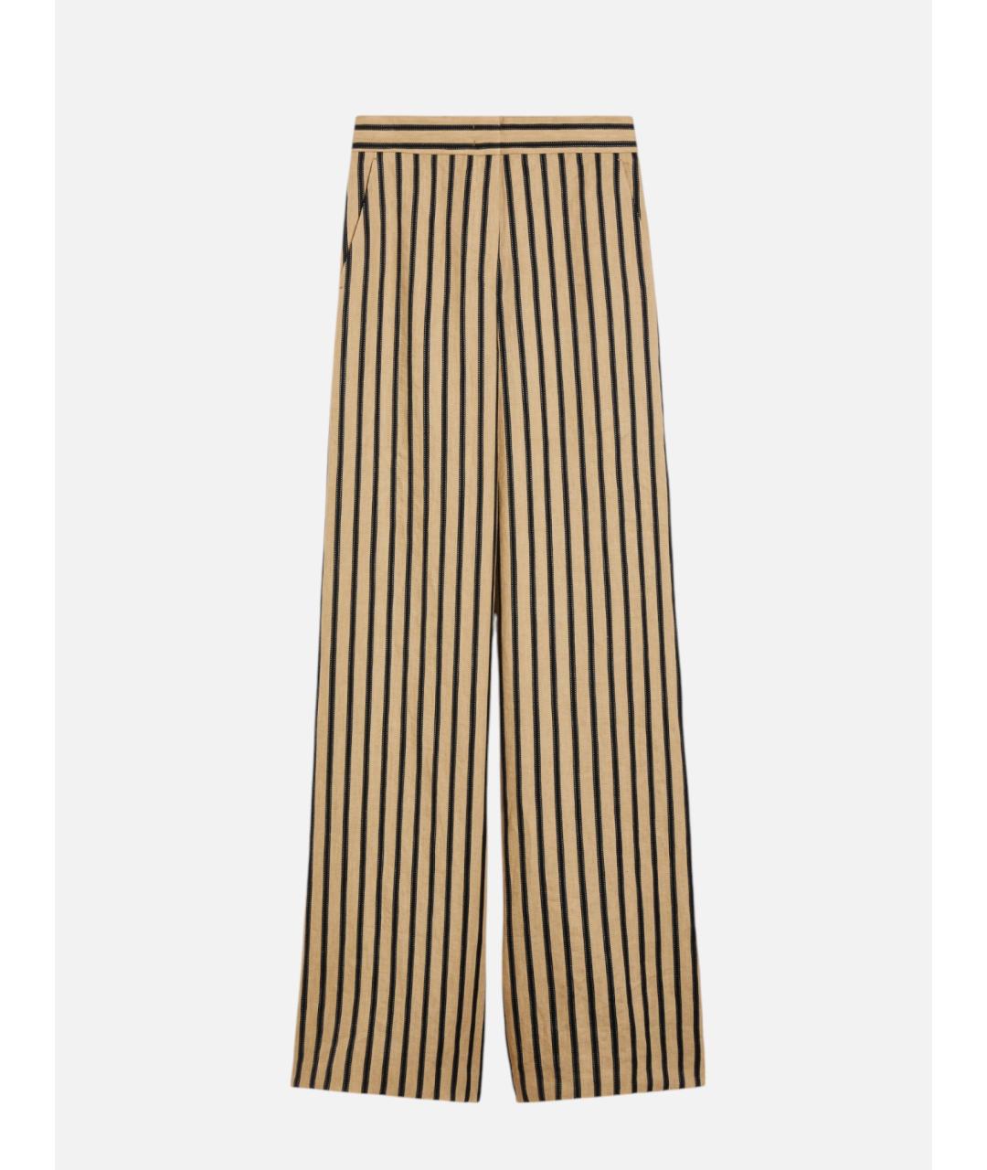 MAX MARA Мульти льняные брюки широкие, фото 1
