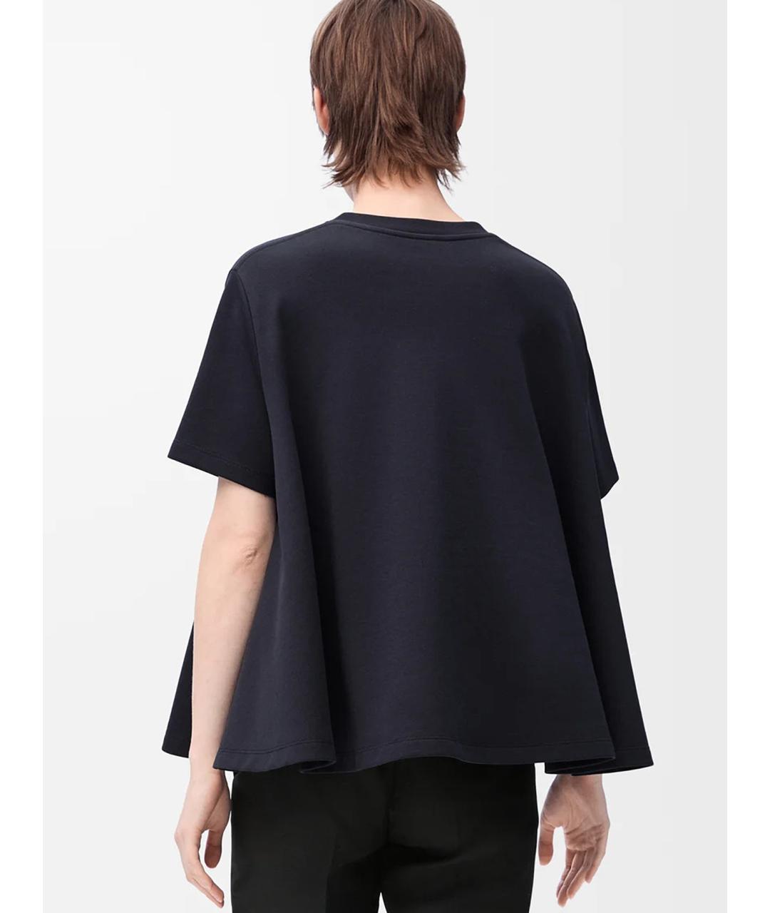 LOEWE Темно-синяя хлопковая футболка, фото 3