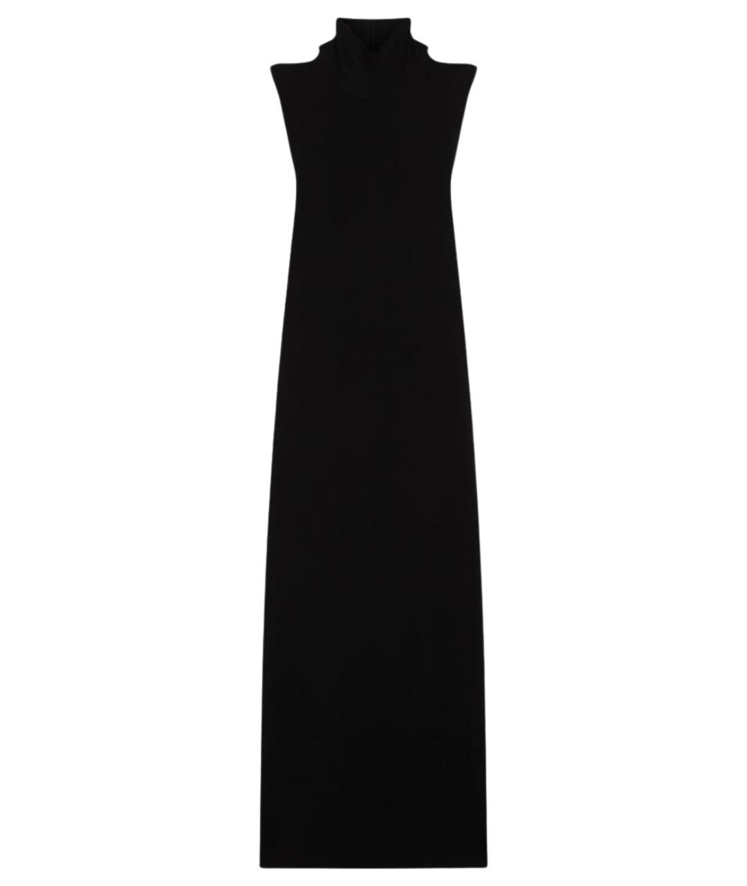 SPORTMAX Черное вискозное повседневное платье, фото 1