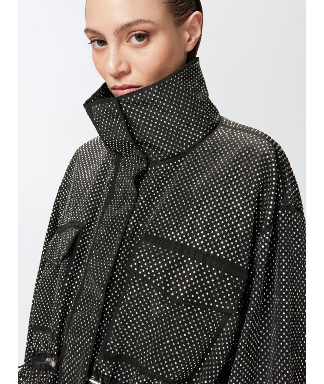 PINKO Черная полиамидовая парка, фото 5