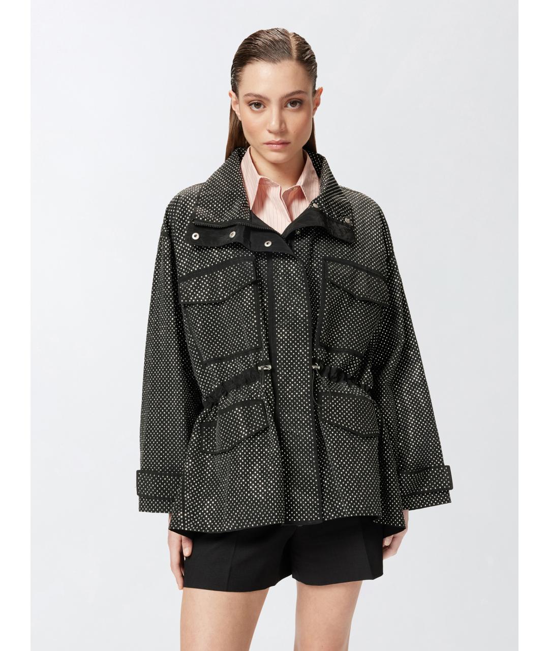 PINKO Черная полиамидовая парка, фото 3