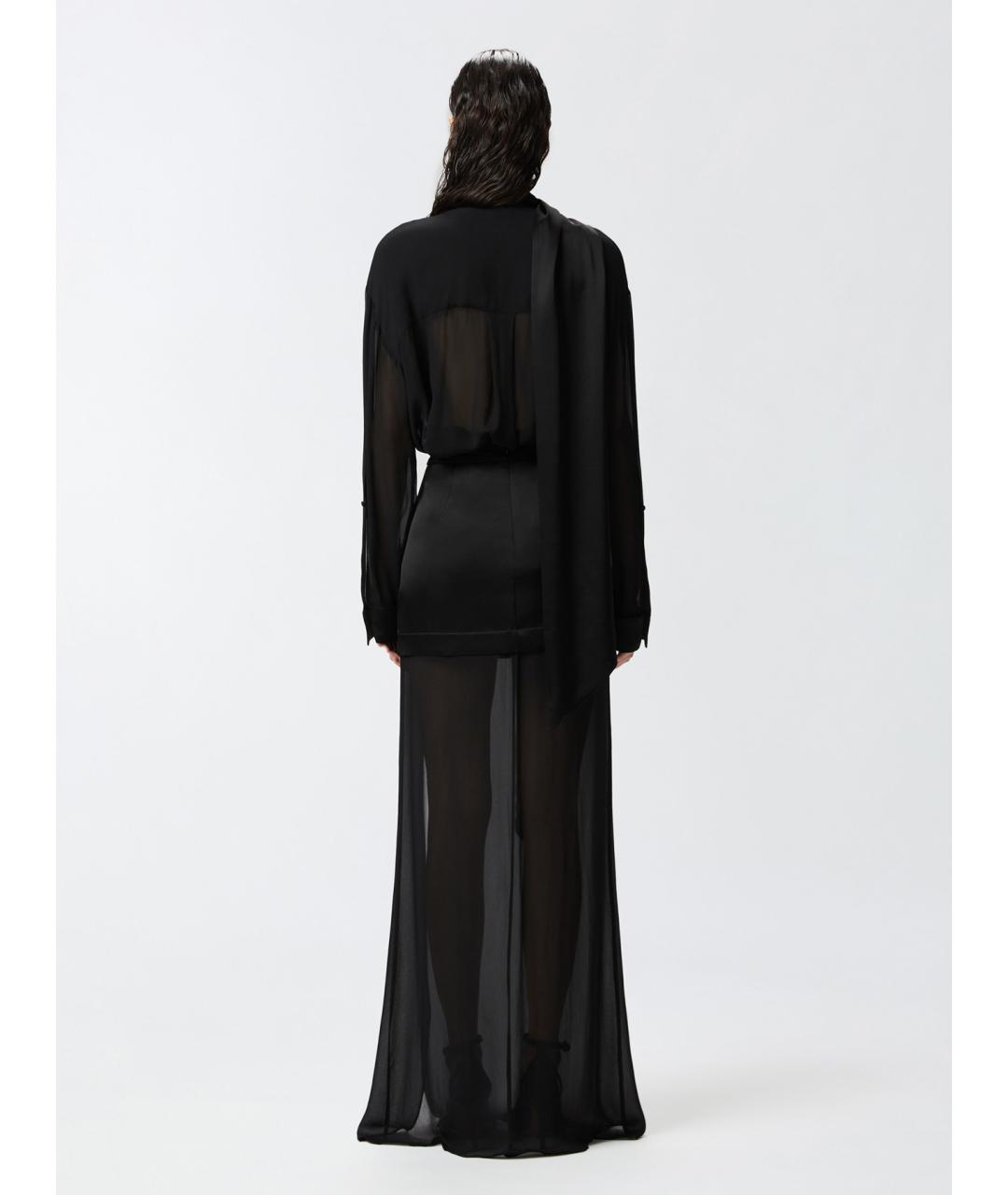 PINKO Черная вискозная блузы, фото 4