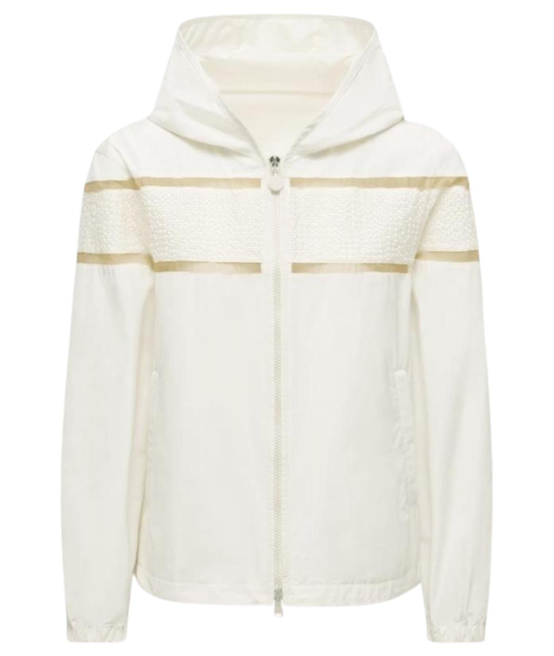 MONCLER Бежевая полиэстеровая куртка, фото 1