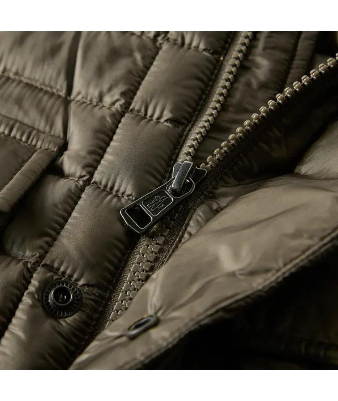 MONCLER Хаки пуховик, фото 7