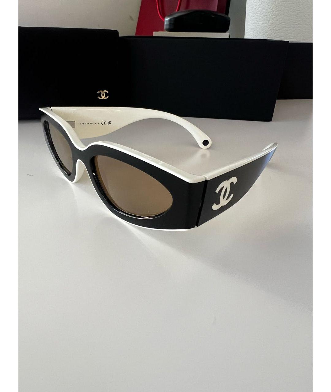 CHANEL Мульти пластиковые солнцезащитные очки, фото 3