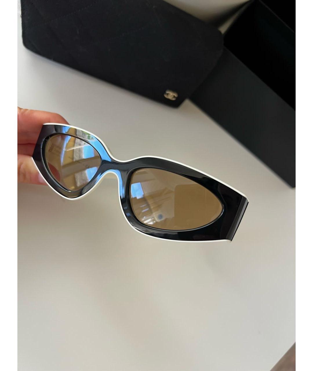 CHANEL Мульти пластиковые солнцезащитные очки, фото 7