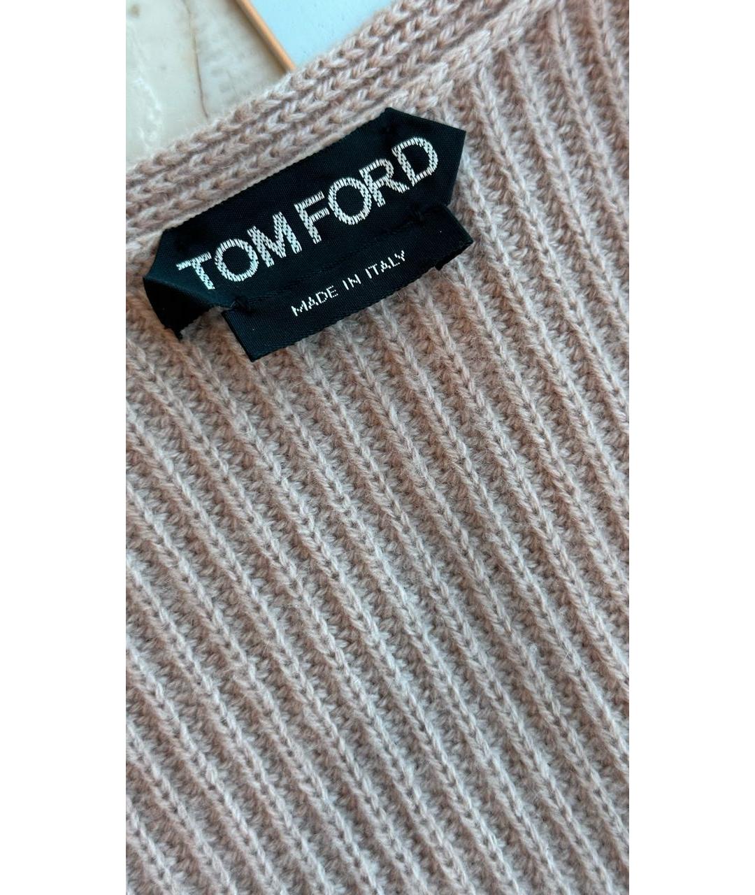 TOM FORD Розовое кашемировое повседневное платье, фото 3