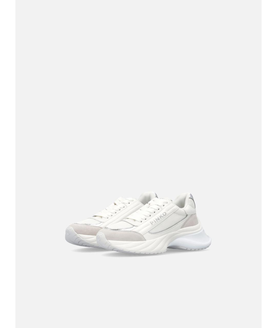 PINKO Белые текстильные кроссовки, фото 6
