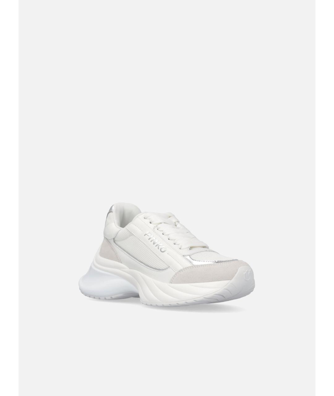 PINKO Белые текстильные кроссовки, фото 2