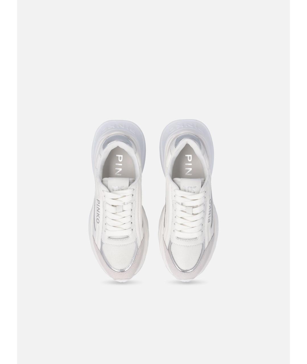 PINKO Белые текстильные кроссовки, фото 9